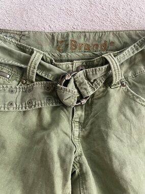 Z Brand Olive Green Cotton/Linen Shorts. EUC. 27